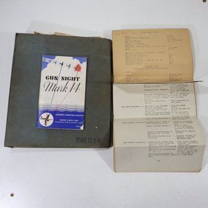Korean War Army Mechanics Note Book 3 Ring Binder with Logs and Manuals